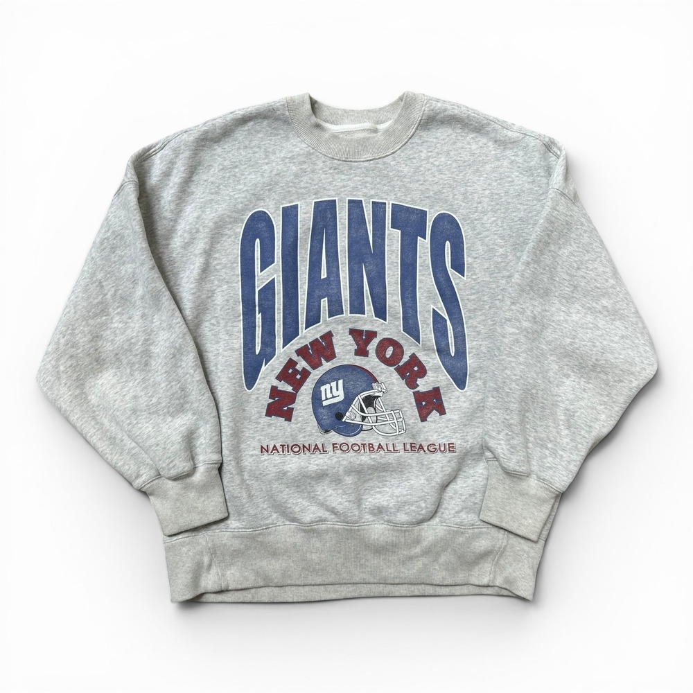 NFL Team Apparel NY Giants Soft Crewneck Sweatshirt Size XS Oversized